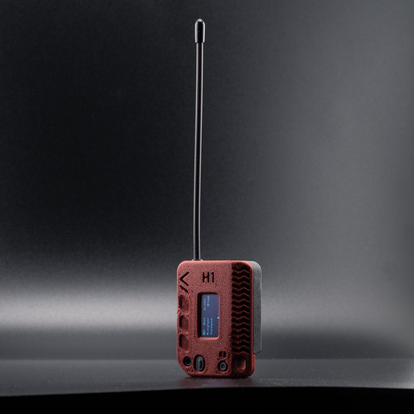 H1 - Complete Device with upgraded whip antenna: Heltec V3 running Meshtastic®