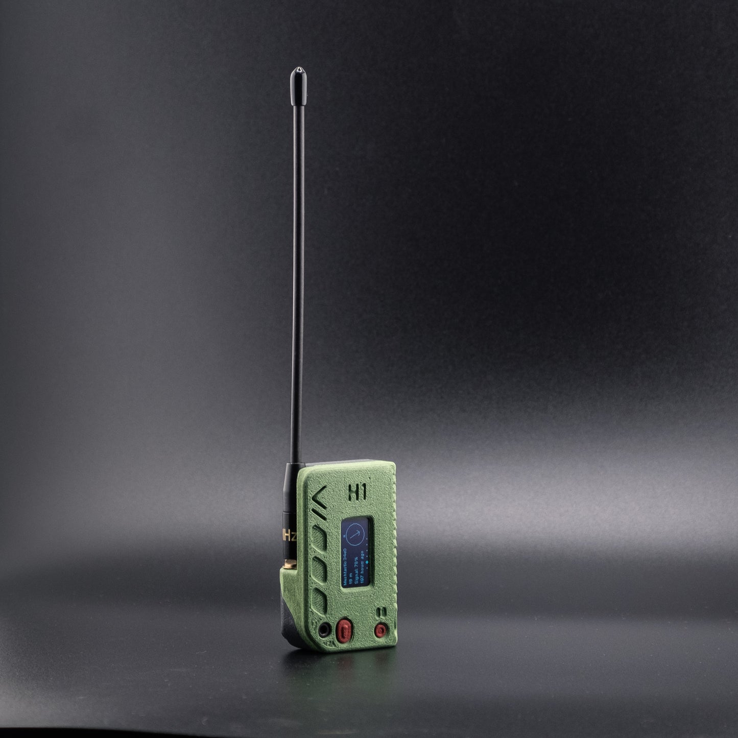 H1 - Complete Device with upgraded whip antenna: Heltec V3 running Meshtastic®